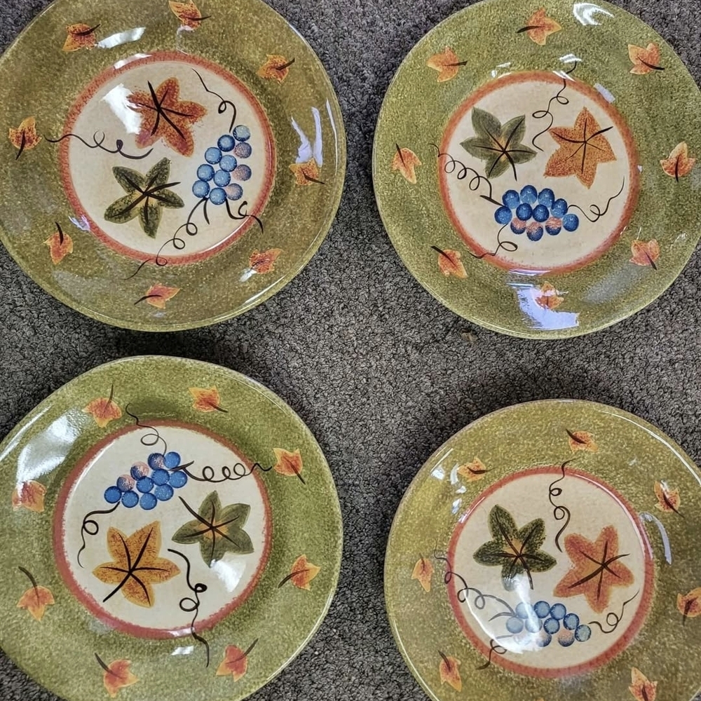 Pier One Tabletops Gallery Rustic Gathering Dinner Plates Set Of 4